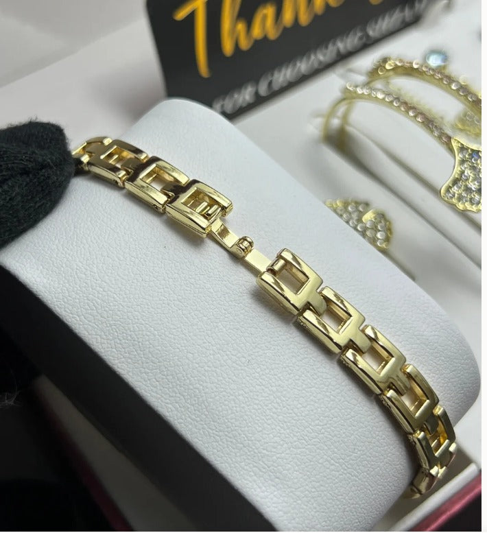 Luxury Women’s Watch andJewelry Gift Set – Elegant Rose Gold Collection