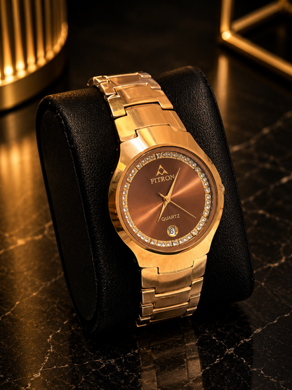 Fitron Stone Watch–Elegant Luxury Men's Timepiece
