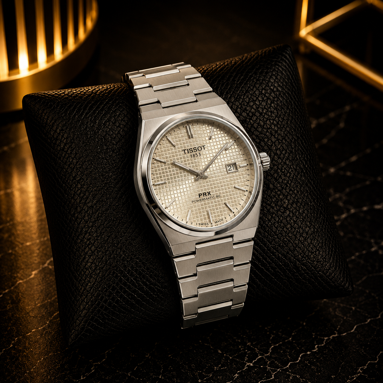 Tissot PRX Semi Automatic White Dial Watch