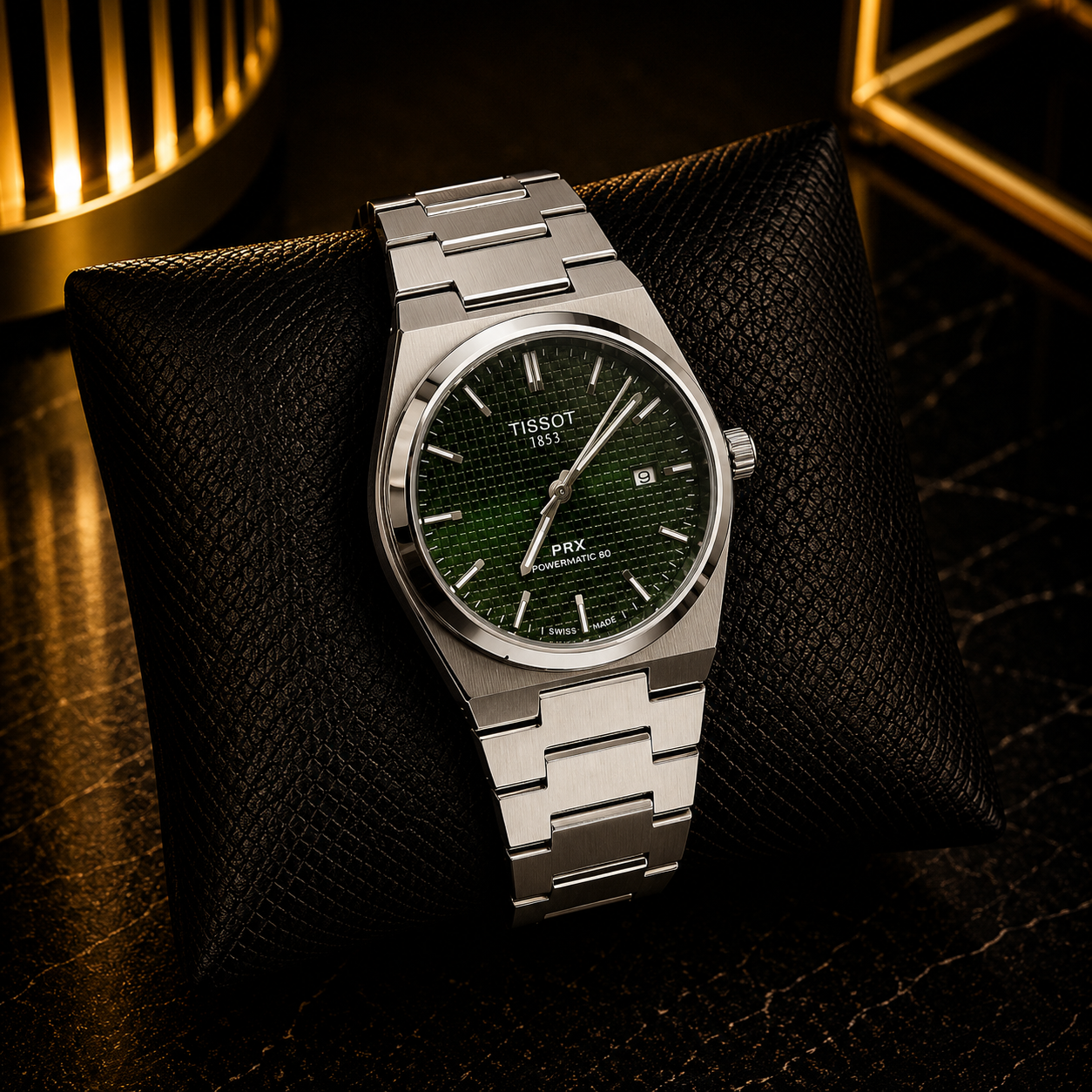 TISSOT PRX Semi Auto in Green Dial