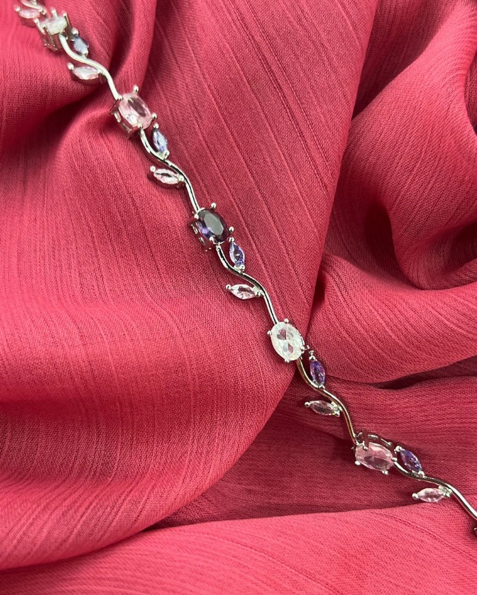 Luxury Tulip Crystal Bracelet for Women – Premium Zircon Stones
