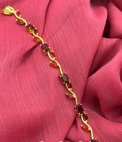 Luxury Tulip Crystal Bracelet for Women – Premium Zircon Stones