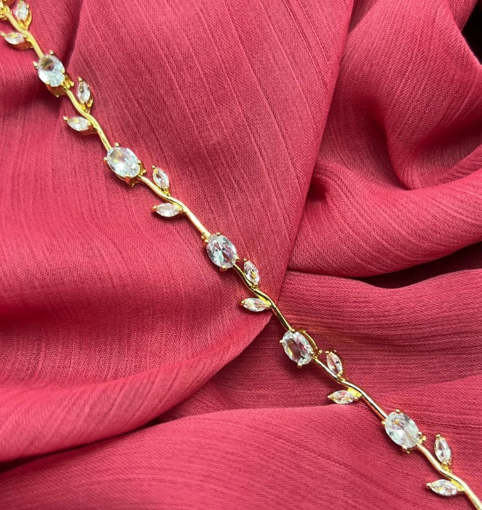 Luxury Tulip Crystal Bracelet for Women – Premium Zircon Stones