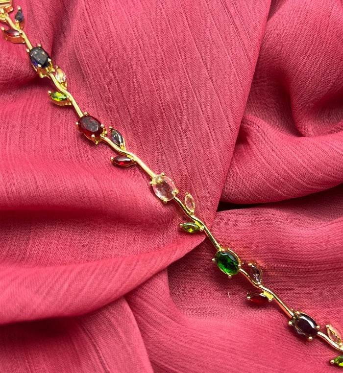 Luxury Tulip Crystal Bracelet for Women – Premium Zircon Stones
