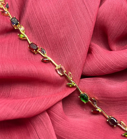 Luxury Tulip Crystal Bracelet for Women – Premium Zircon Stones