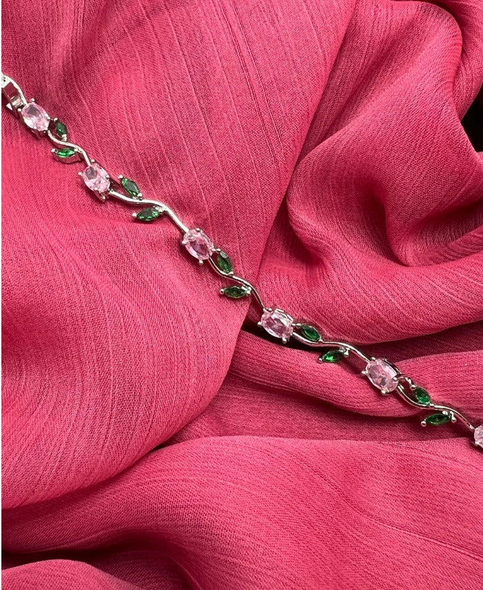 Luxury Tulip Crystal Bracelet for Women – Premium Zircon Stones