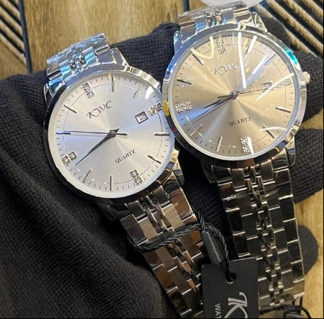 KWC Original Men Watch – Gold Dial, Japan Movement and Date Display