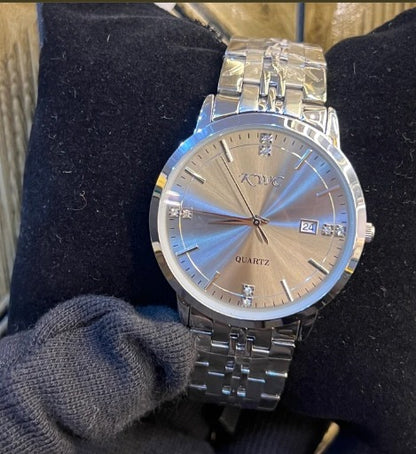 KWC Original Men Watch – Gold Dial, Japan Movement and Date Display