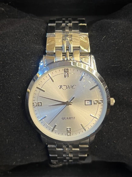 KWC Original Men Watch – Gold Dial, Japan Movement and Date Display