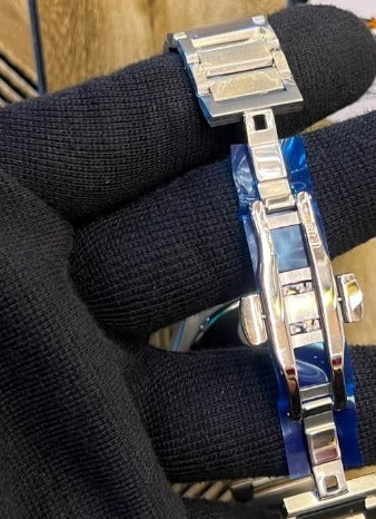 Citizen Men’s Watch–Silver Stainless Steel, Dark Blue Dial and Sapphire Crystal