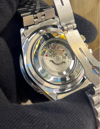 GMT Pepsi Mens Watch – Black Dial, Jubilee Bracelet and Dual Tone Bezel