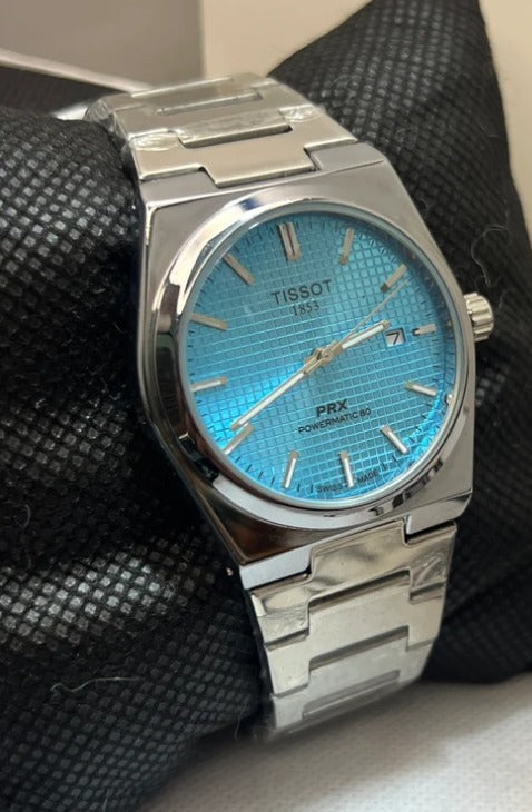 Tissot PRX Semi Automatic Sky Blue Dial Watch