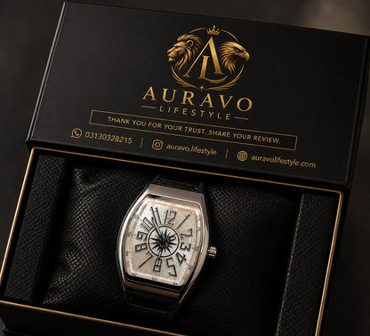 Premium RM Leather Strap Watch