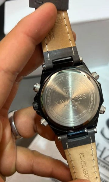 Naviforce NF9220 Tactical Dual Time Watch  Black 3ATM