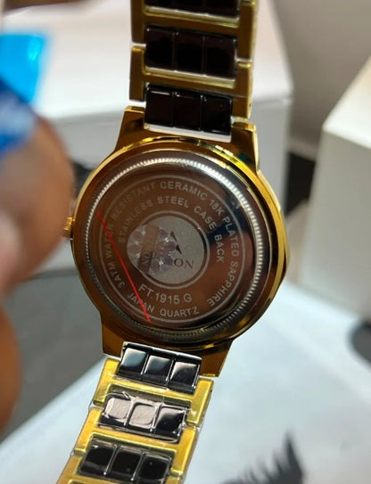 Fitron FT.1915G Black Ceramic and Sapphire Crystal Men's Watch