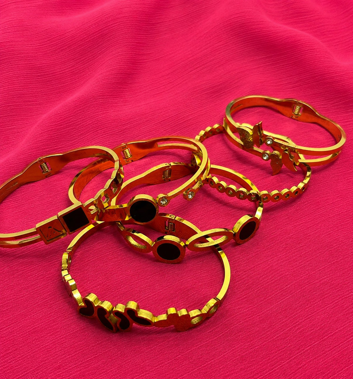 Golden Stylish Bracelet for Women | Elegant Designer Fashion Bangle Jewelry