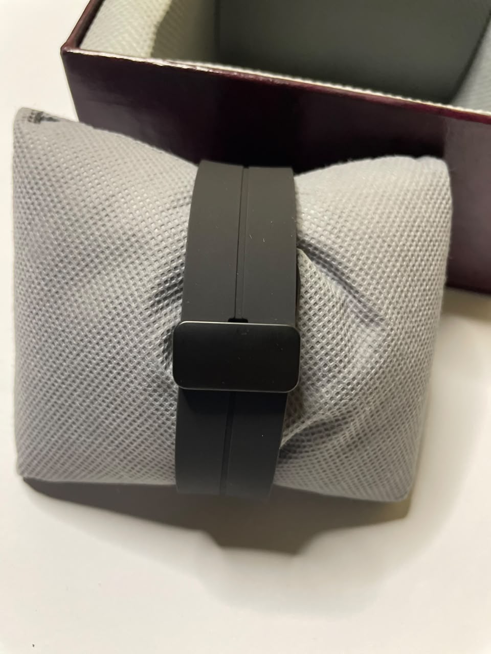 Vitz Classic Edge Men’s Watch – Textured Black Square Dial with Silver Tone Case & Black Strap