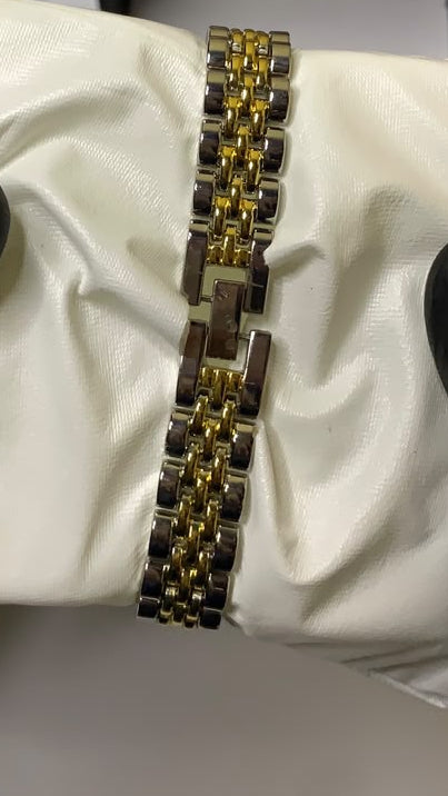 Luxury Gold and Silver Analog Watch for Women