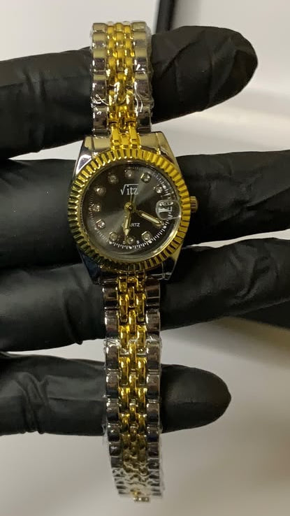 Luxury Gold and Silver Analog Watch for Women