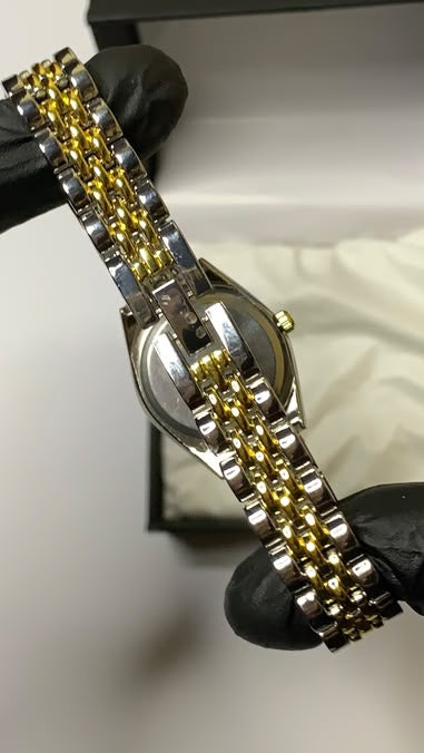 Luxury Gold and Silver Analog Watch for Women